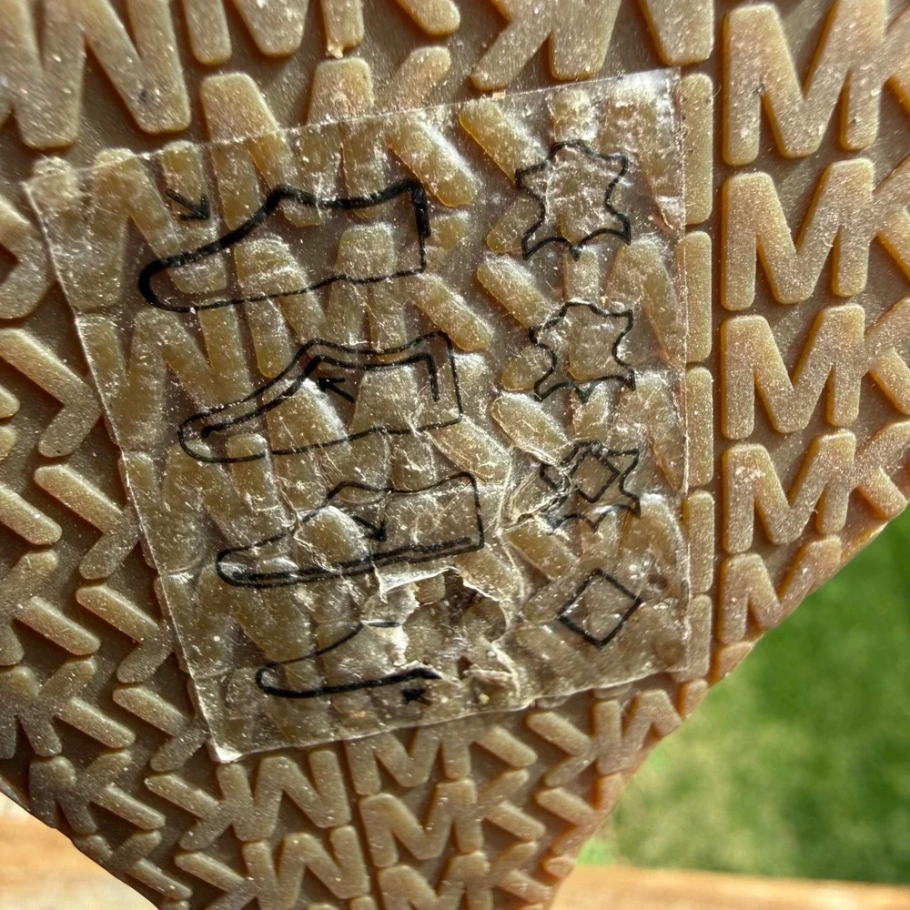 Michael Kors Wedge Sandals Women 7 Tan‎ Excellent Strappy Cork Logo Heel